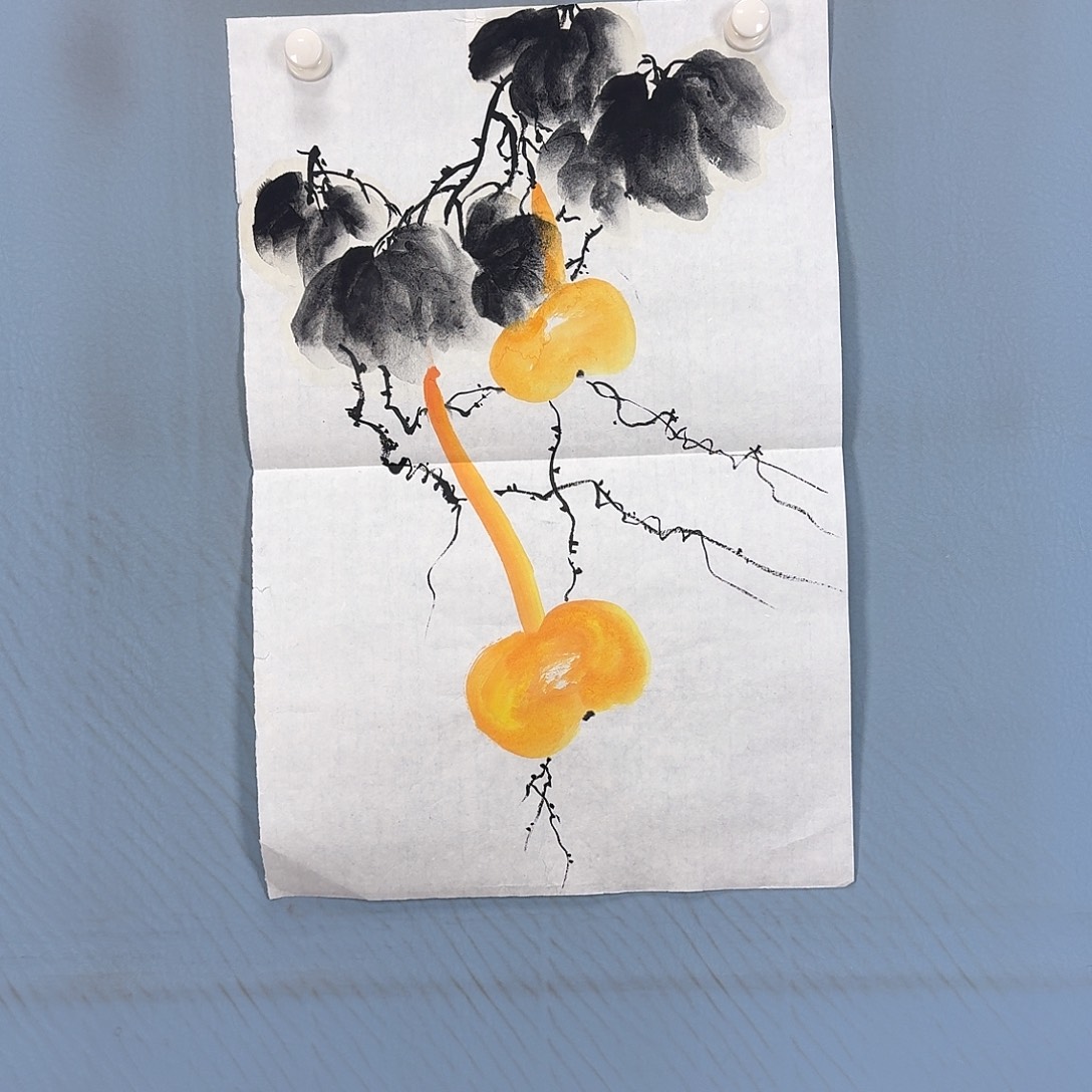 国画1312 牡丹图画师大