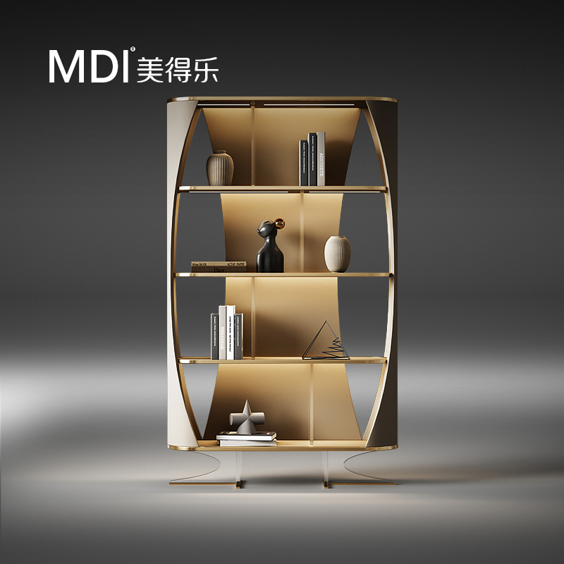 美得乐【云上 | 云阁】设计师博古架书房书柜一体现代简约办公书柜