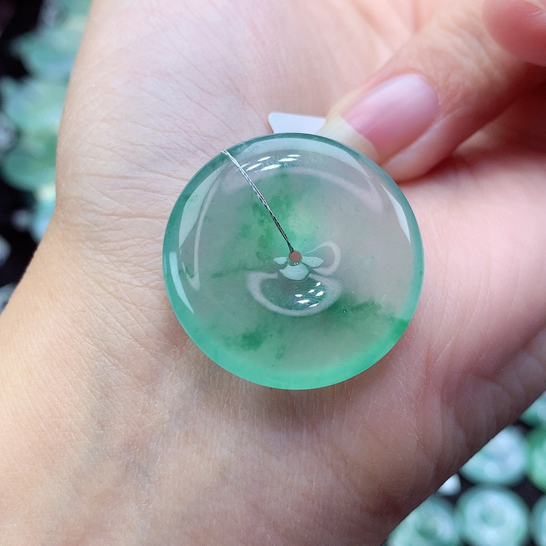 翡翠颈饰未镶嵌96尺寸28.3-5.6