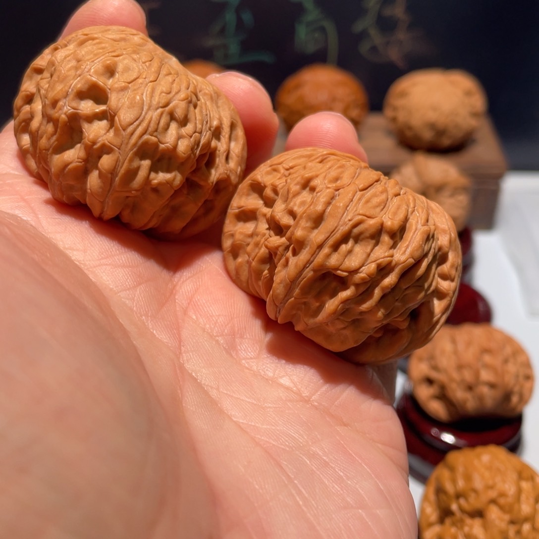 文玩核桃把件阿**蚁磨盘43全品