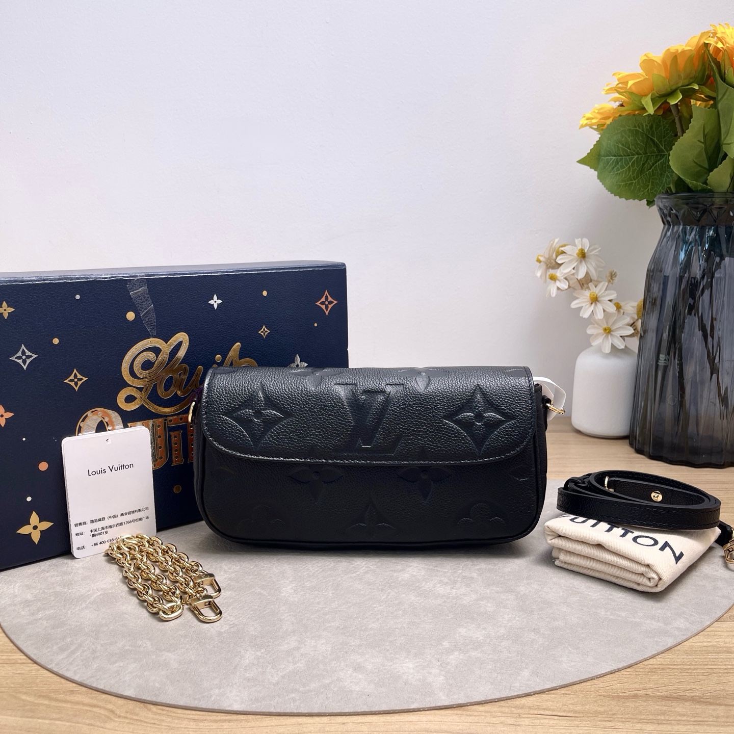 99新 LouisVuitton/路易威登 【九筒奢品】IVY/单肩包/0649