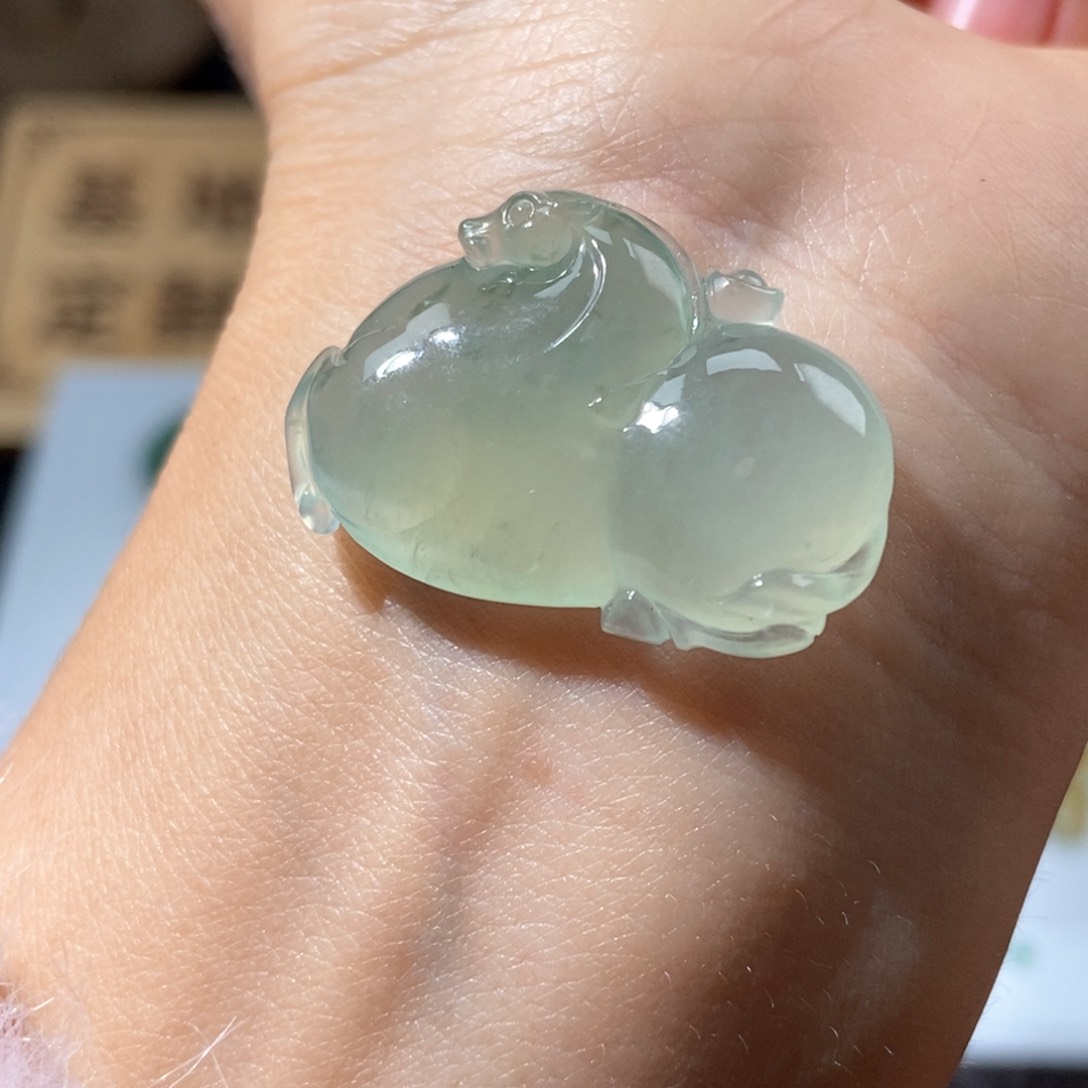 定制翡翠未镶嵌翡翠19.9×29.6×6.8