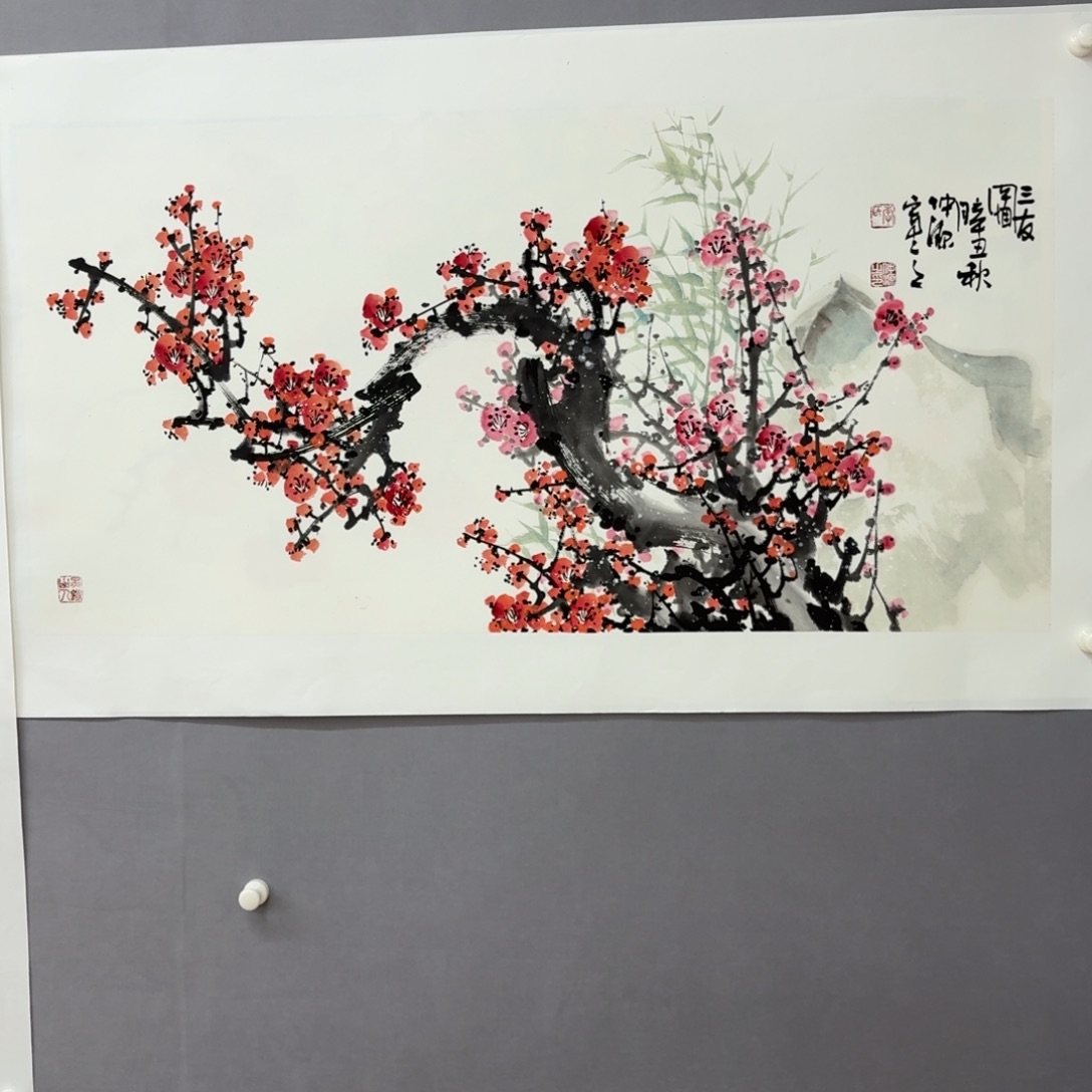 国画艺术家真人手绘