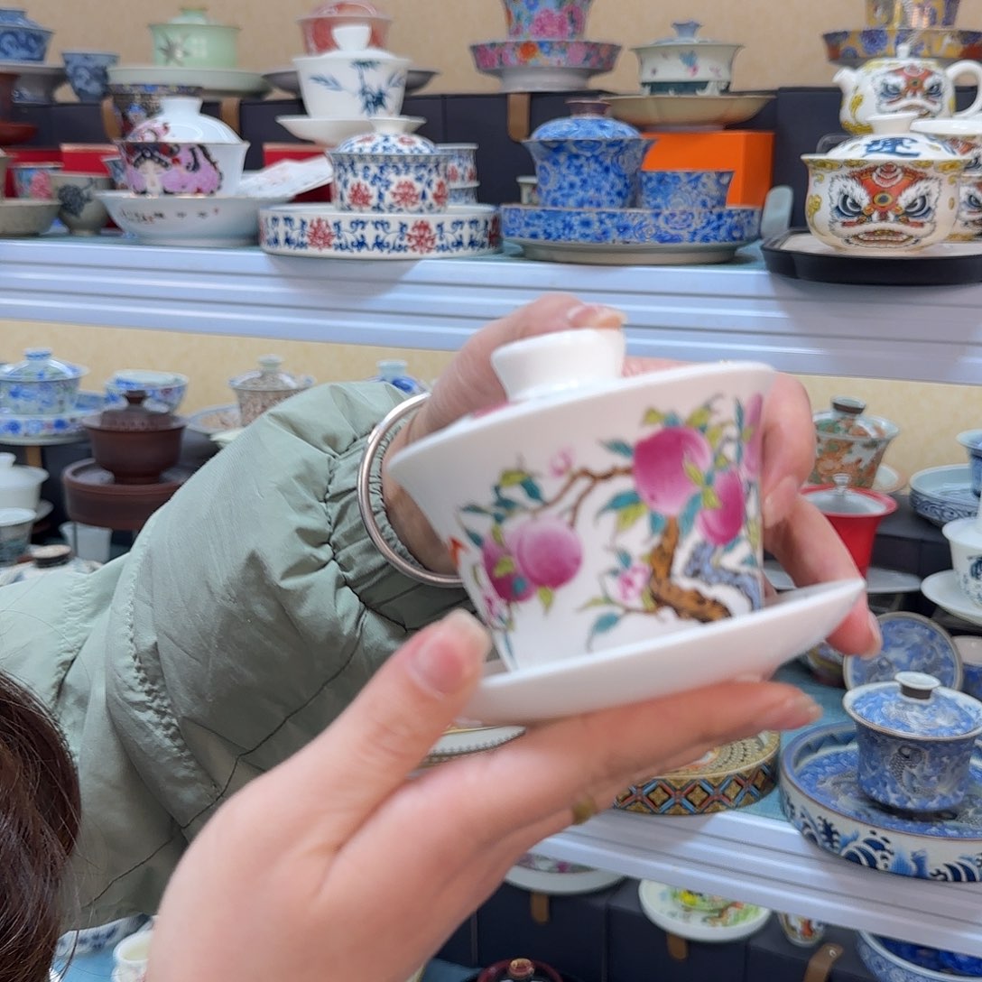 盖碗里的水煮开后