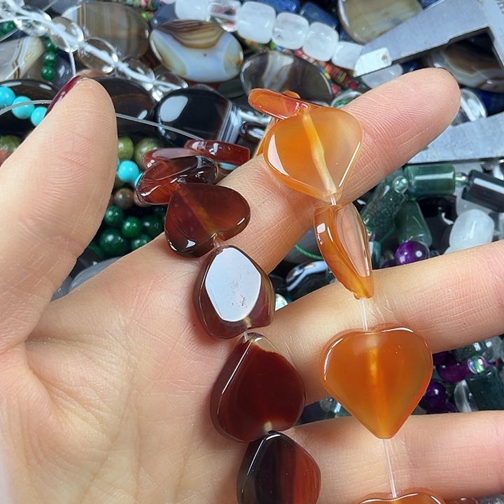 查罗石散珠合金卡20玛爱心一条