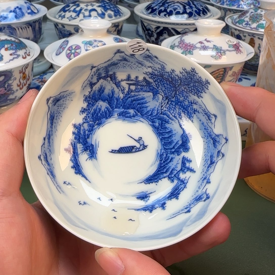 彦祖纯手工手绘茶具118