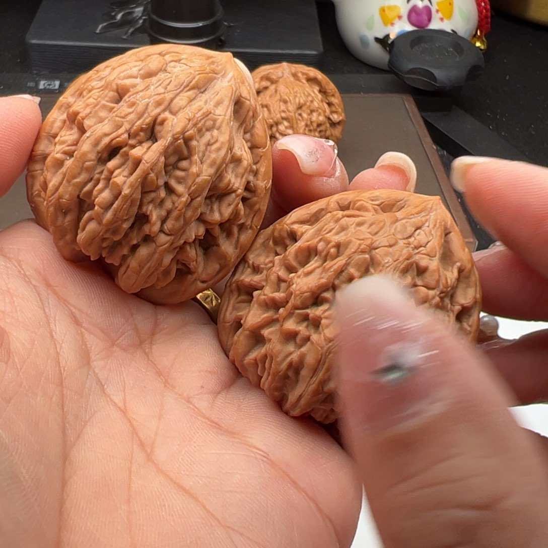 文玩核桃把件虎头王42