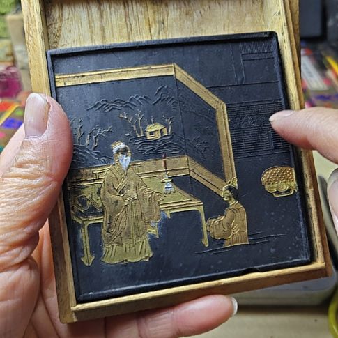 日本回流老墨一锭151.5克巨大墨