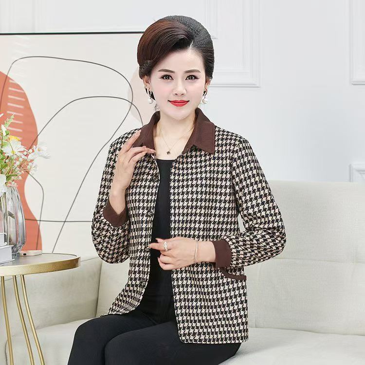 12136-大妈妈妈装加绒短款外套女中老年人宽松保暖小棉衣[三楼]