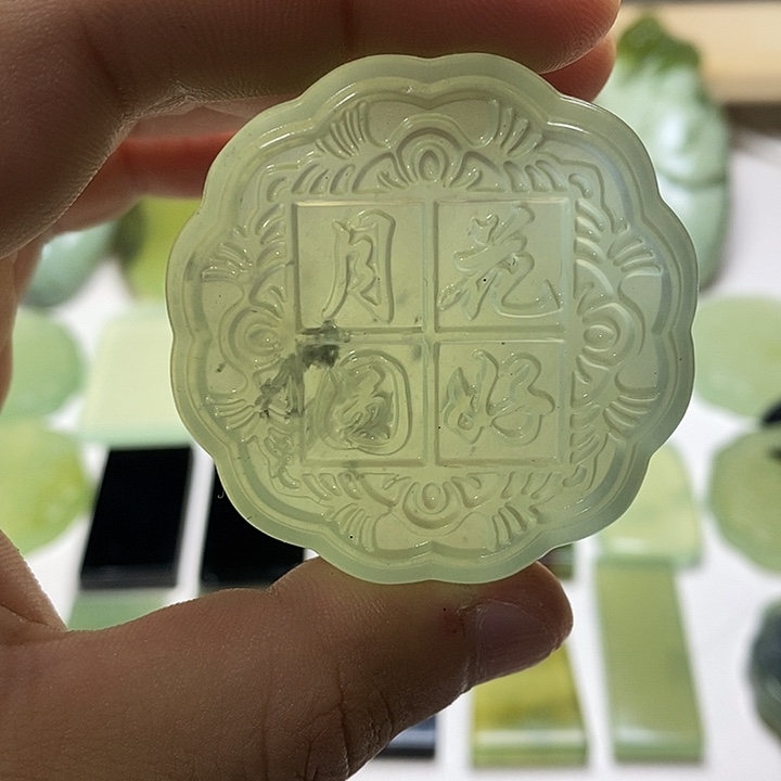 未镶嵌岫玉手把件岫玉