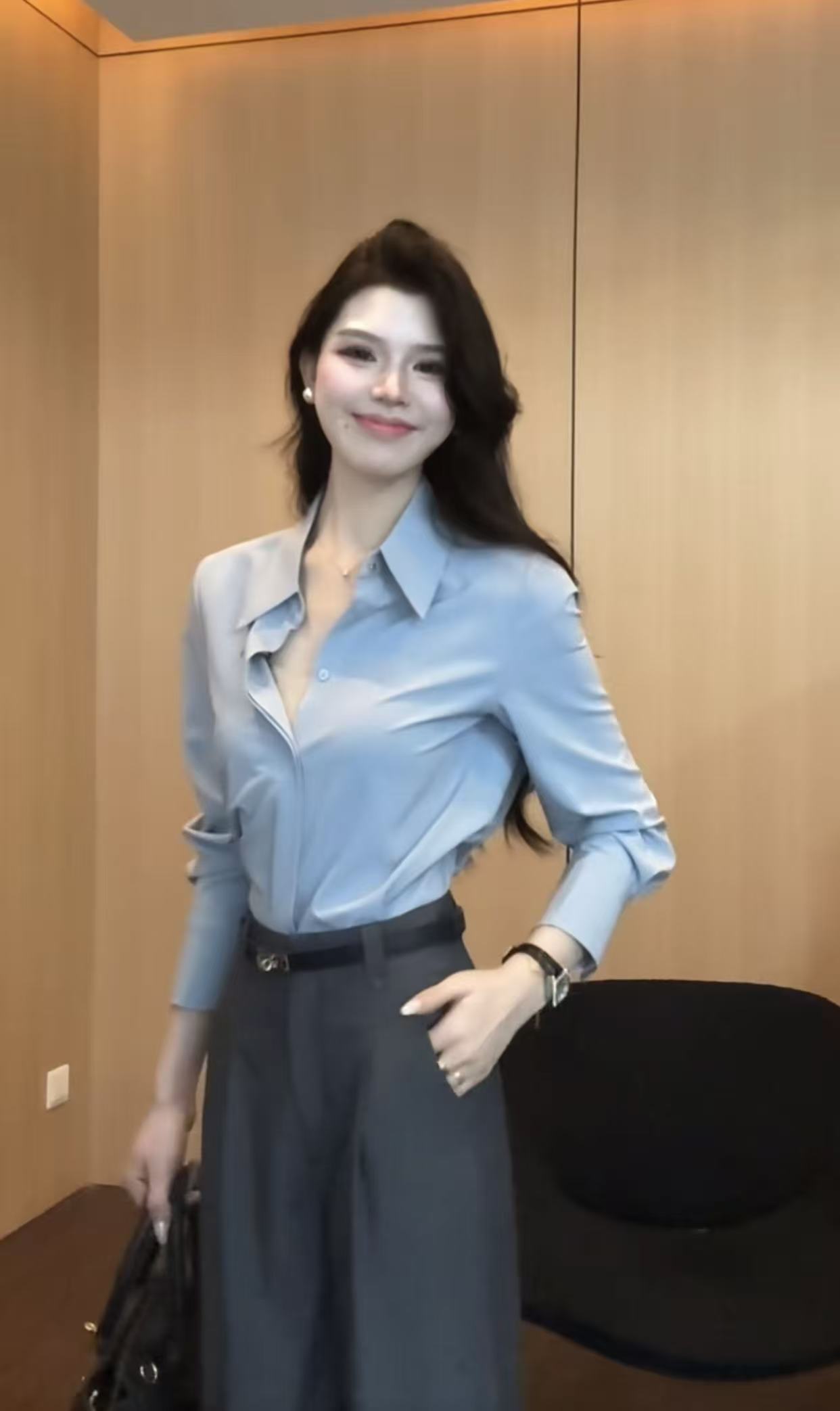 少量现货【云深出梦】高级感时尚百搭遮肉显瘦裤子0827款