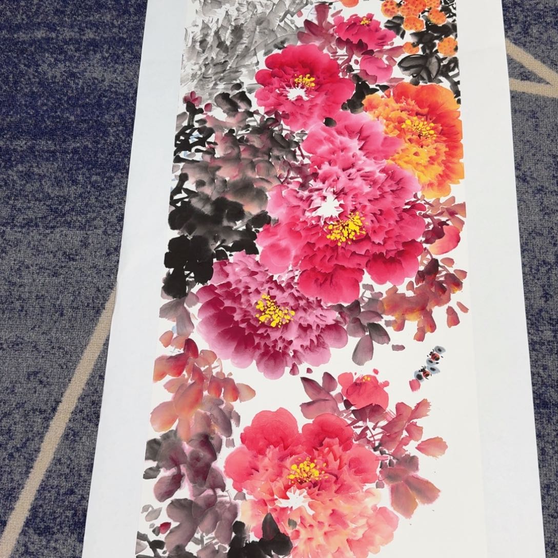 国画国画作品山水花鸟纯手绘