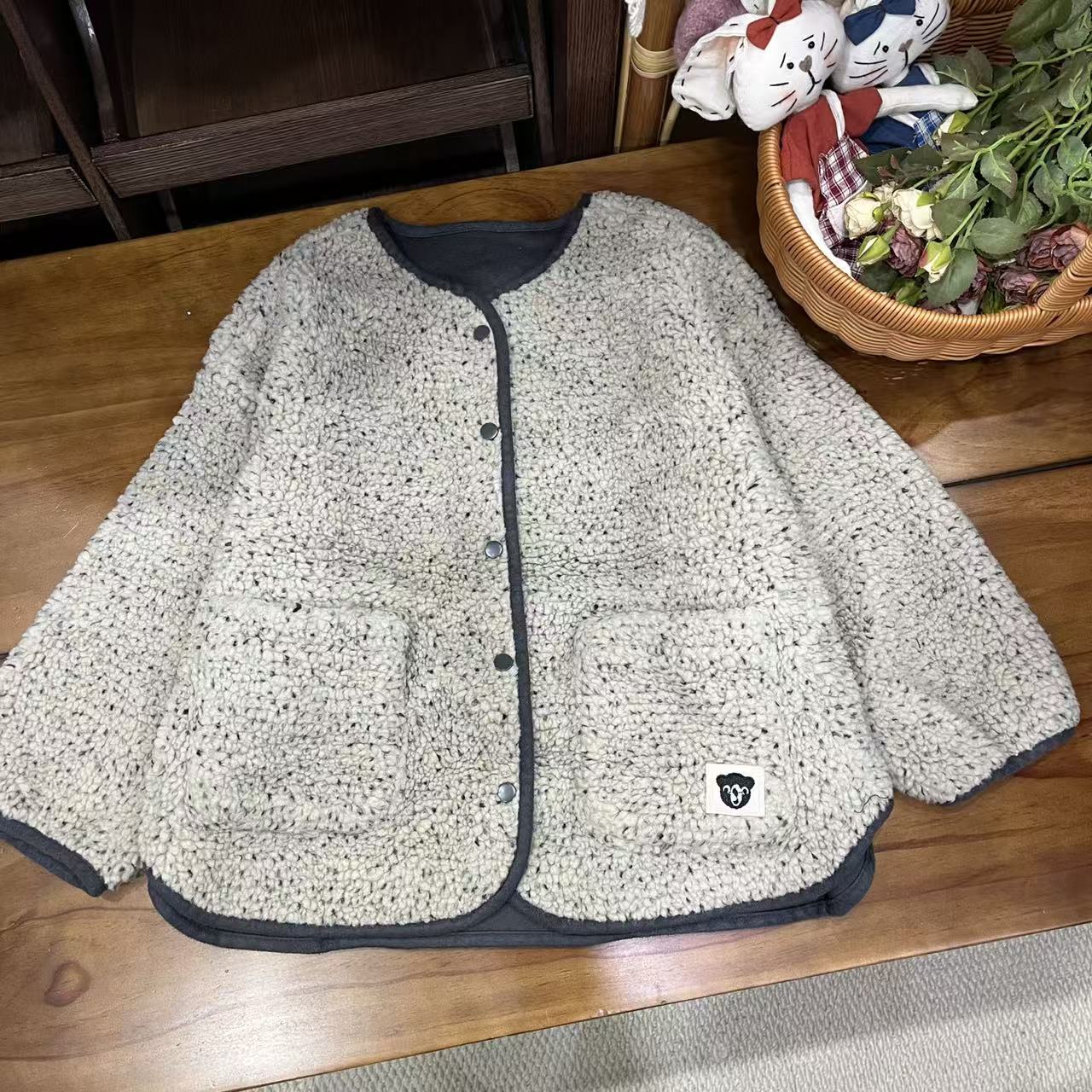 〖姐姐家〗2025冬款儿童满天星毛毛外套-9137