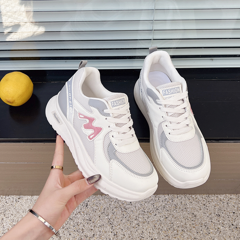 2025新款女鞋网面透气时间百搭运动板鞋
