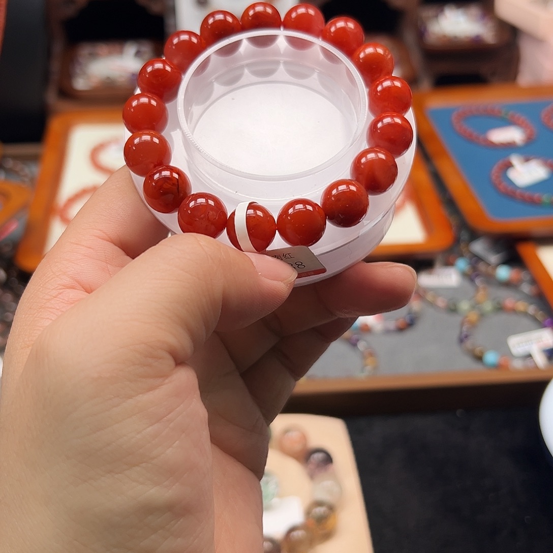 小***子南红玛瑙未镶嵌手链