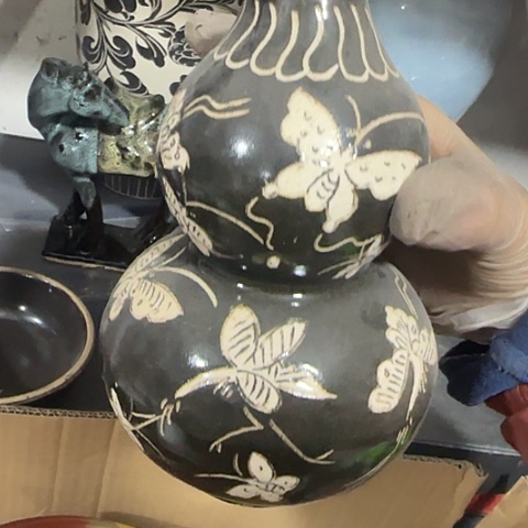 瓷片国营厂库存微瑕17厘米