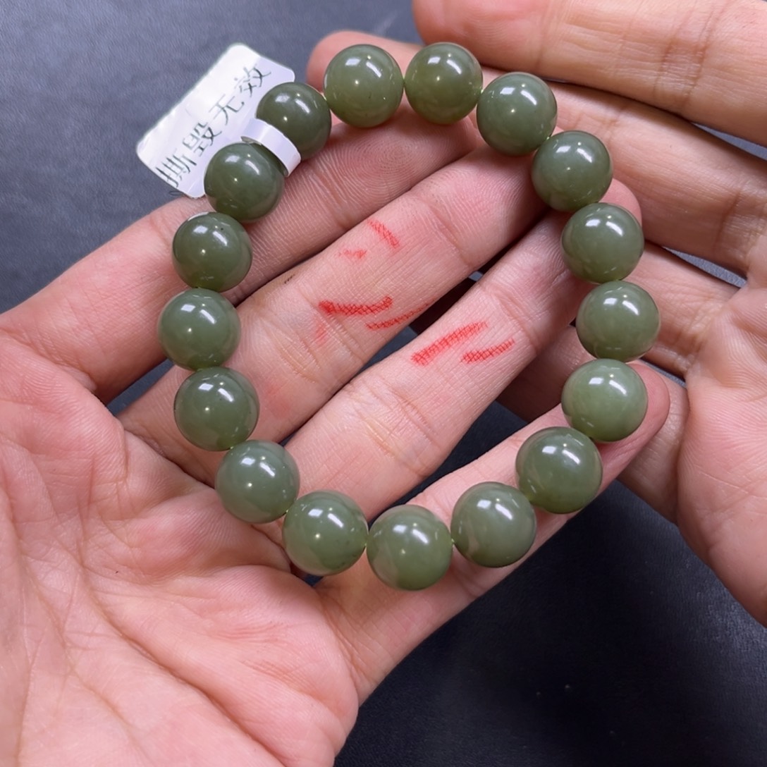 和田玉颈饰未镶嵌多样性新疆青黄口卡12