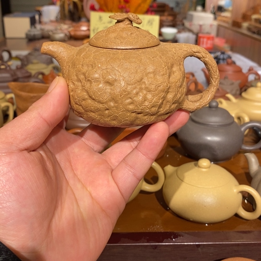 紫砂茶壶段泥精工半手供春壶200cc