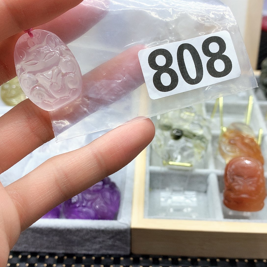 水晶颈饰未镶嵌挂件