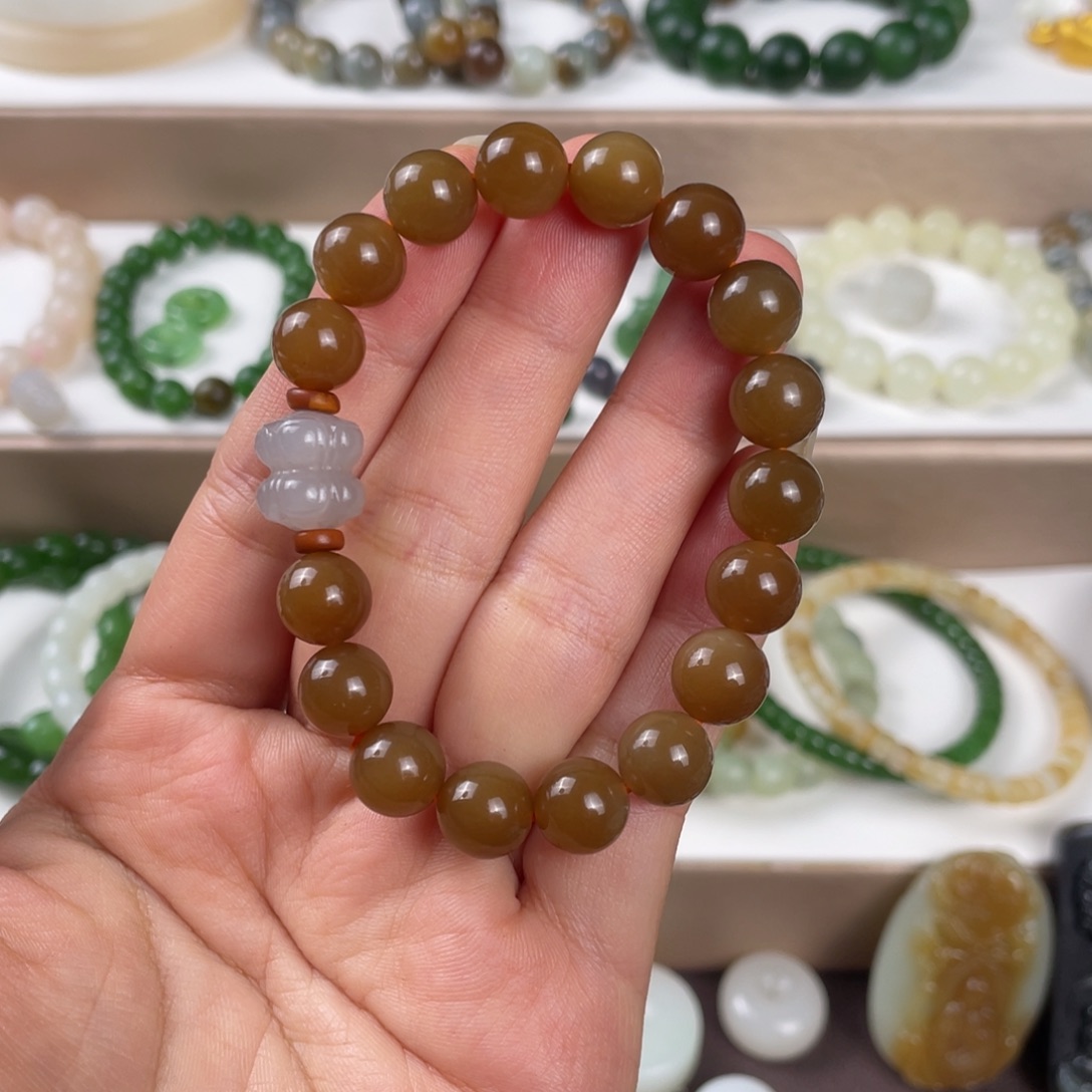 和田玉未镶嵌手链