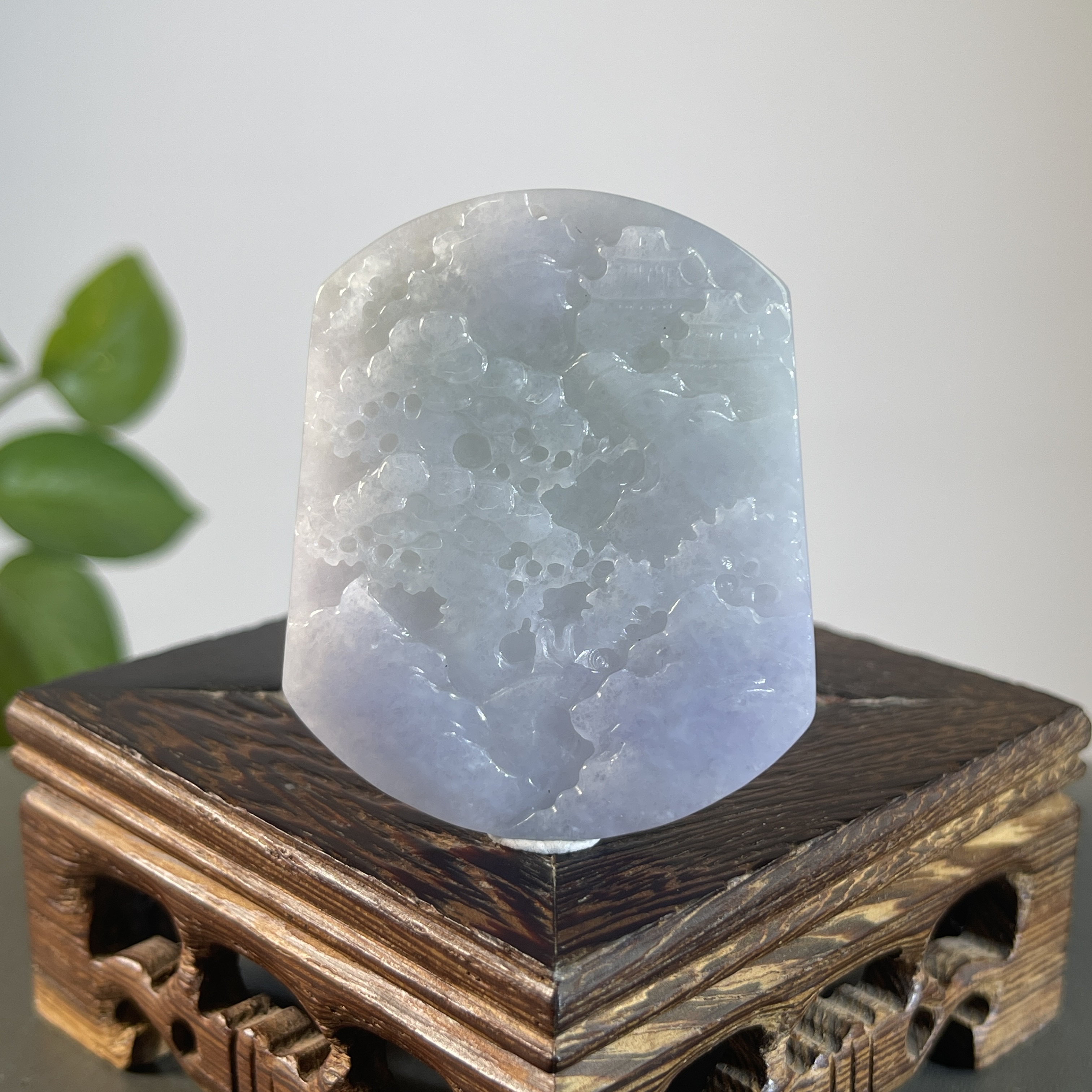 JYA28-56   天然缅甸A货翡翠  山水牌