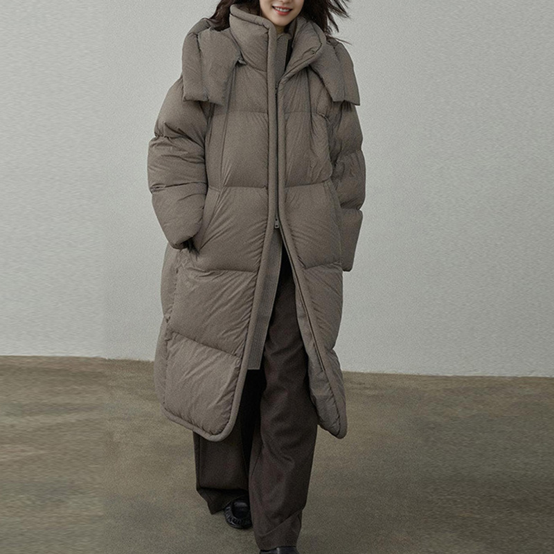 平湖羽绒服女新款高级感轻奢中长款韩版冬季外套平湖羽絨外套