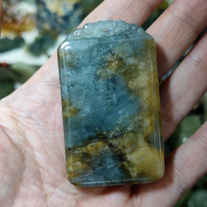 穿***期岫玉未镶嵌挂坠款式