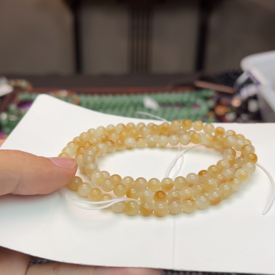 和田玉手串未镶嵌