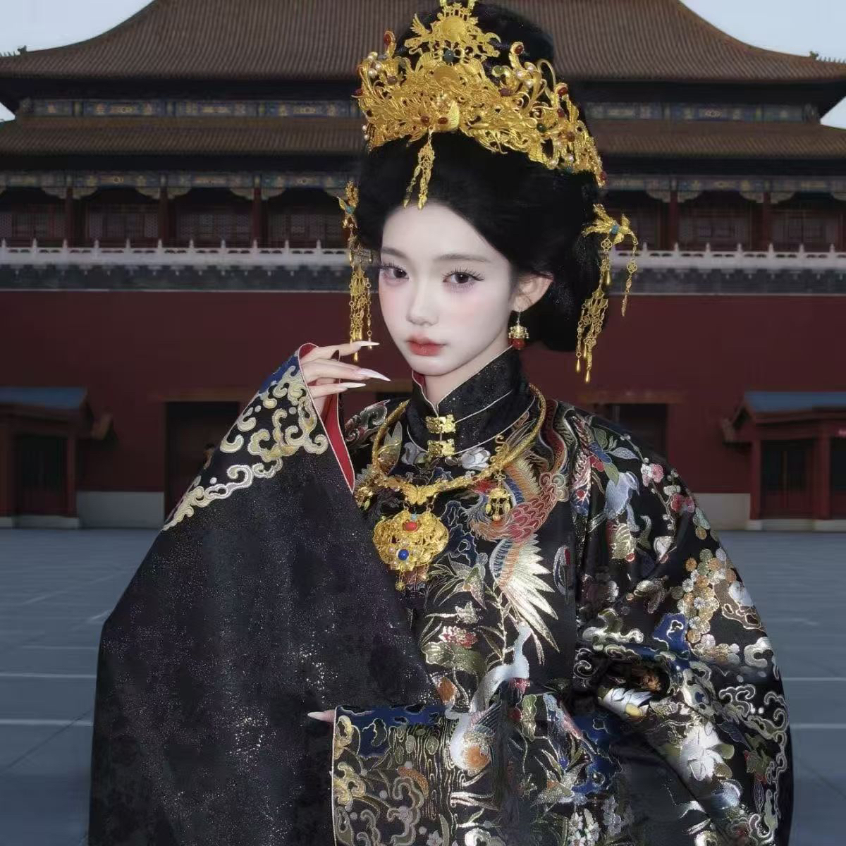 【大明贵女】爆款明制圆领袍长袄重工织金妆花汉服女仙气四季款女