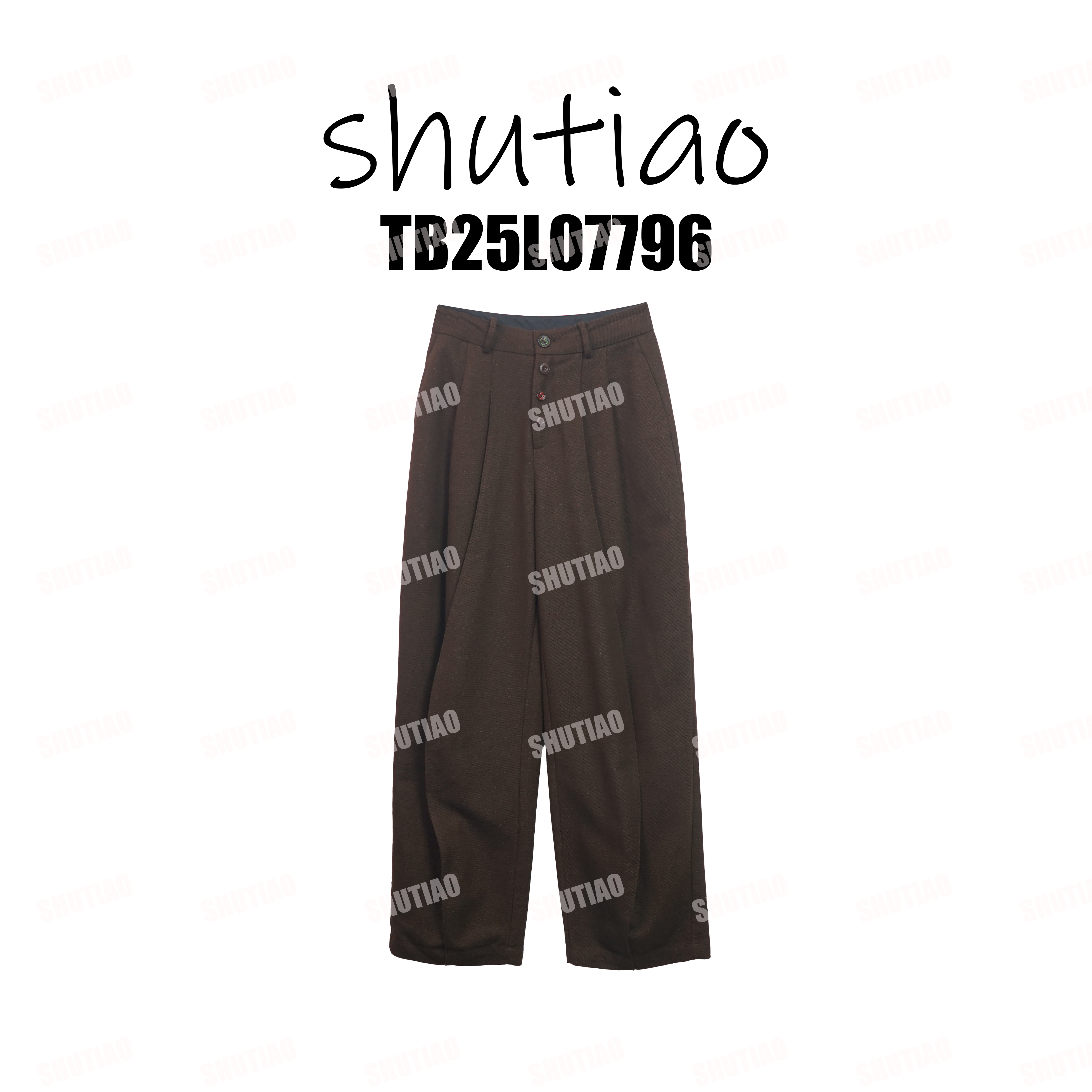 【SHUTIAO】2025冬季：新款小众设计款裤子TB25L07796
