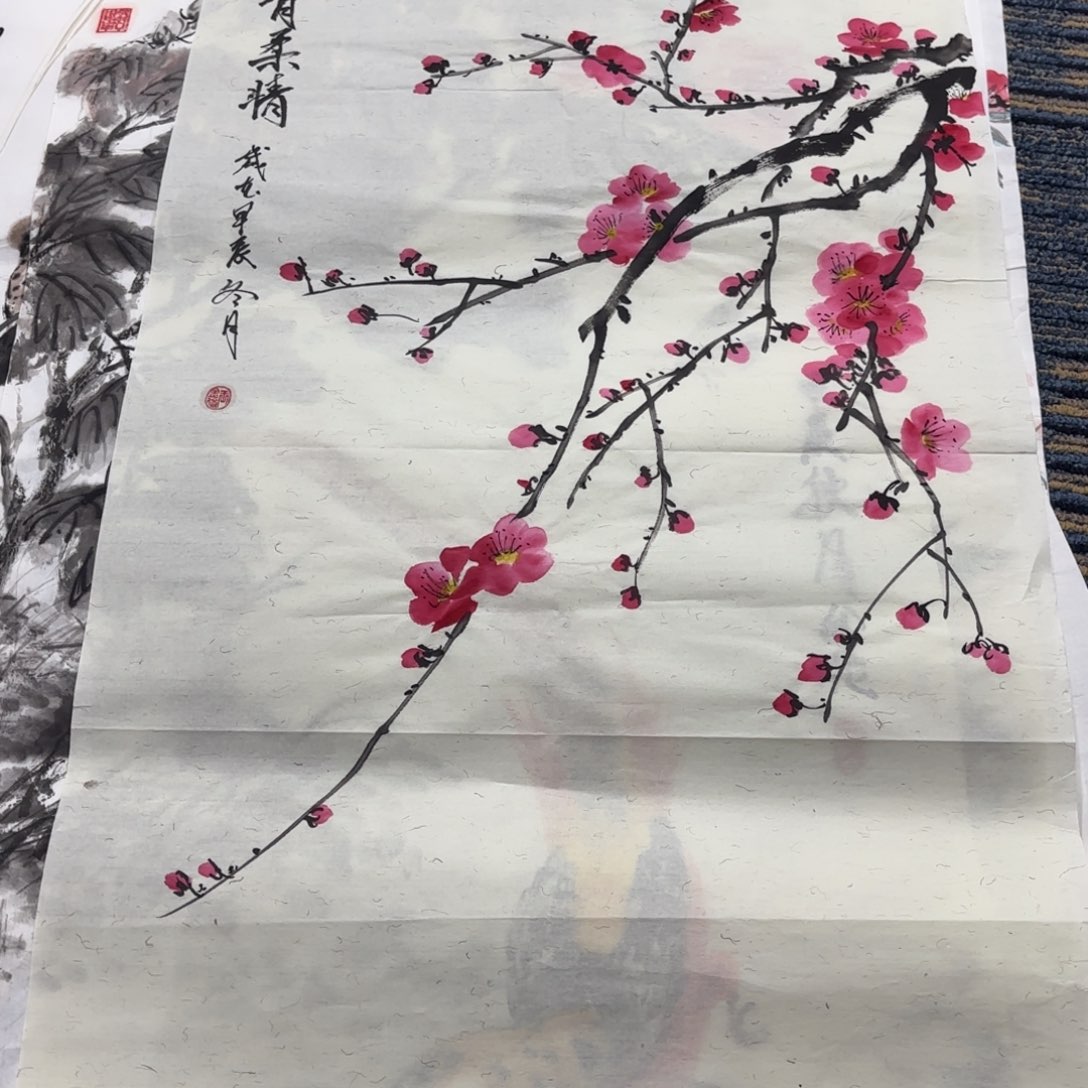 国画绘画作品 婉。