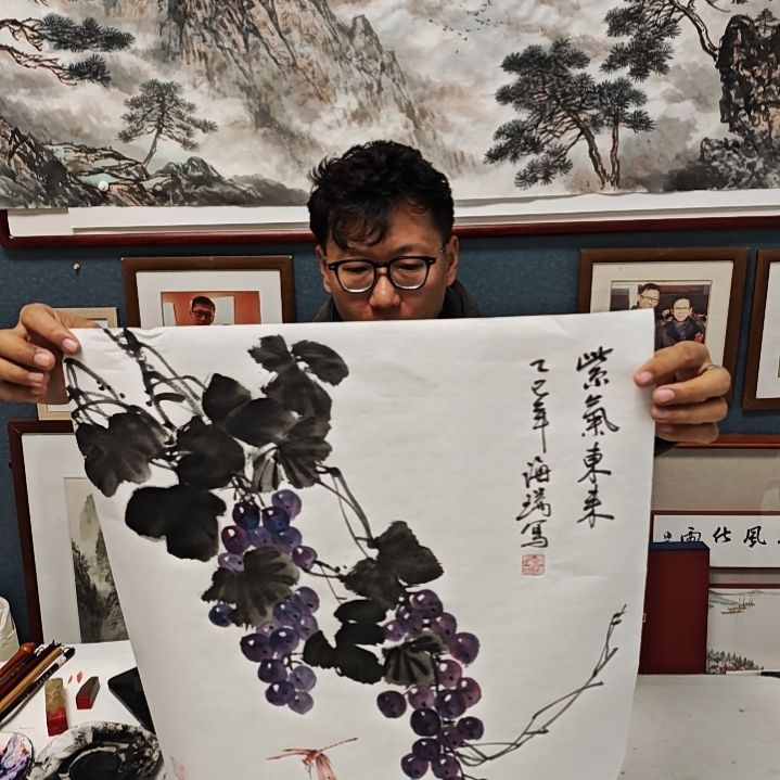 国画贾海瑞老师手绘