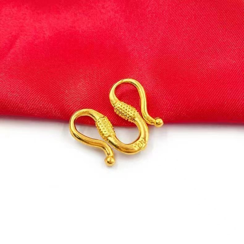 合金项链 项链配件扣子M扣百搭金色经典