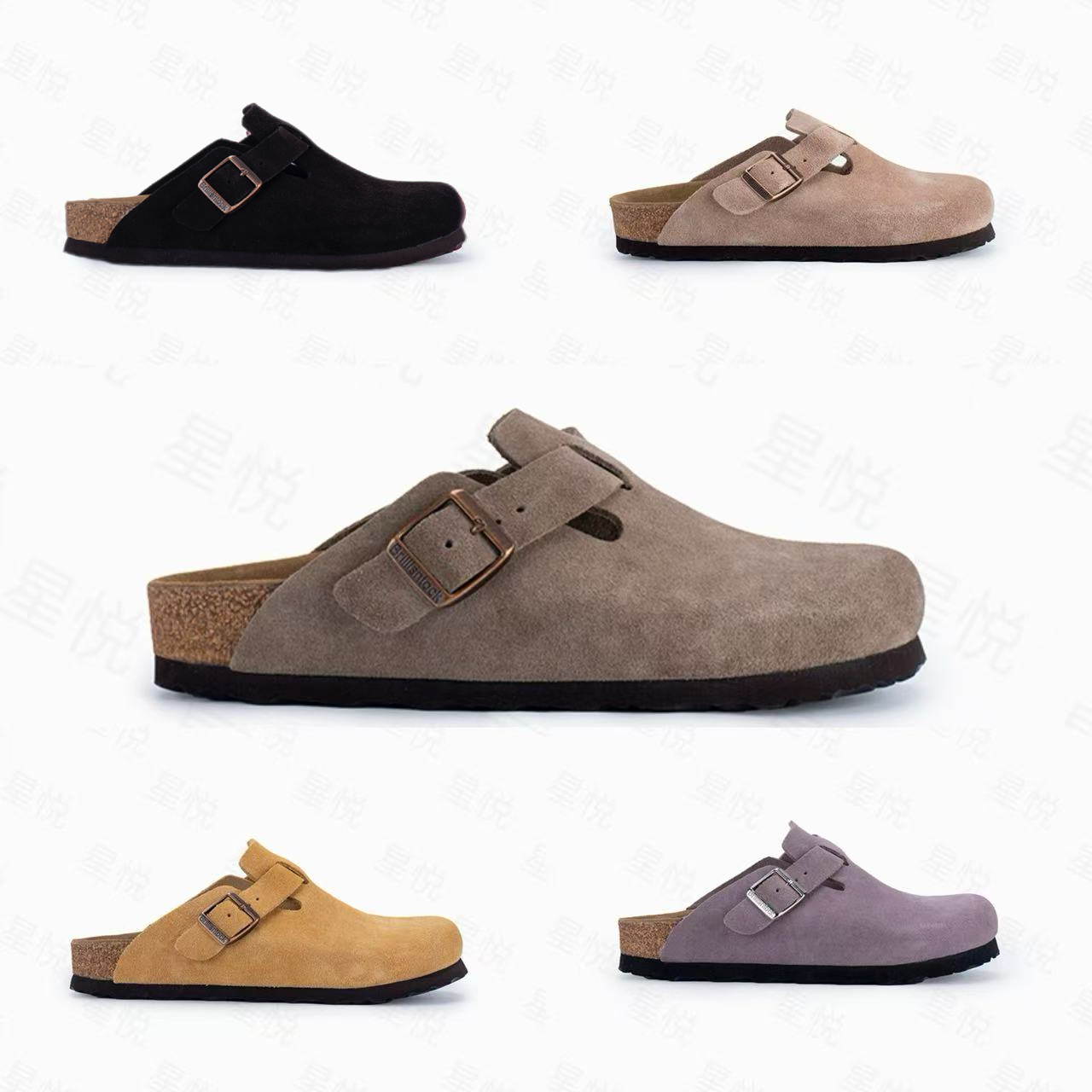 【动态防水】半包勃肯鞋舒适百搭同款琥珀流光风爆款