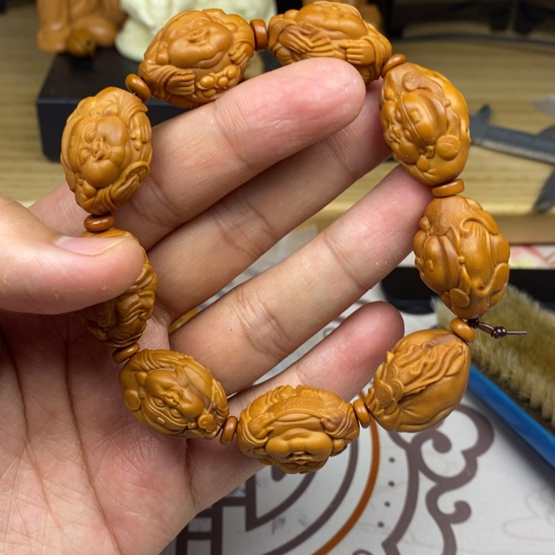 橄榄核手串/手链橄榄核雕刻工艺宇