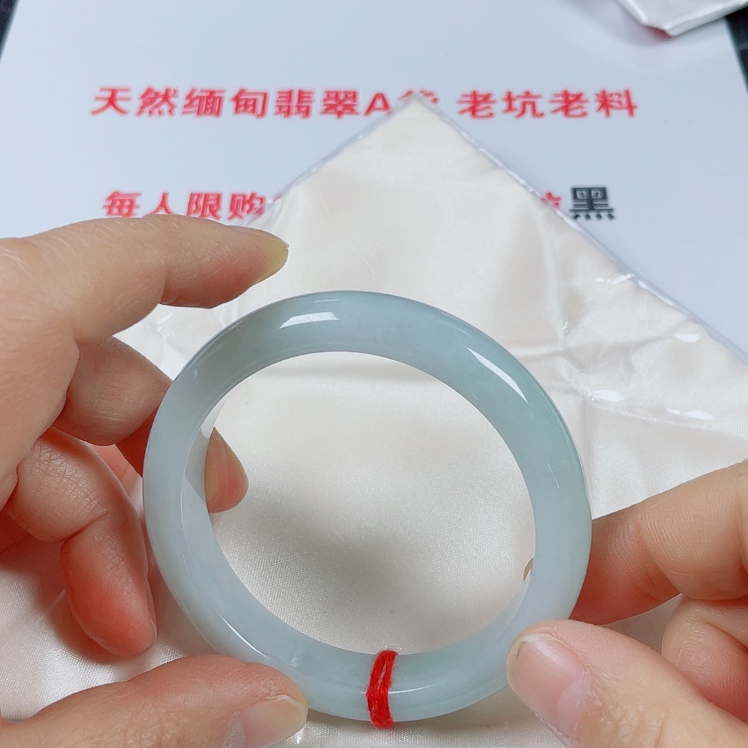 翡翠未镶嵌手镯天然翡翠手镯57.6