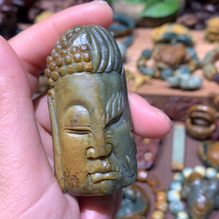 岫岩河磨玉（透闪石质玉）未镶嵌挂件