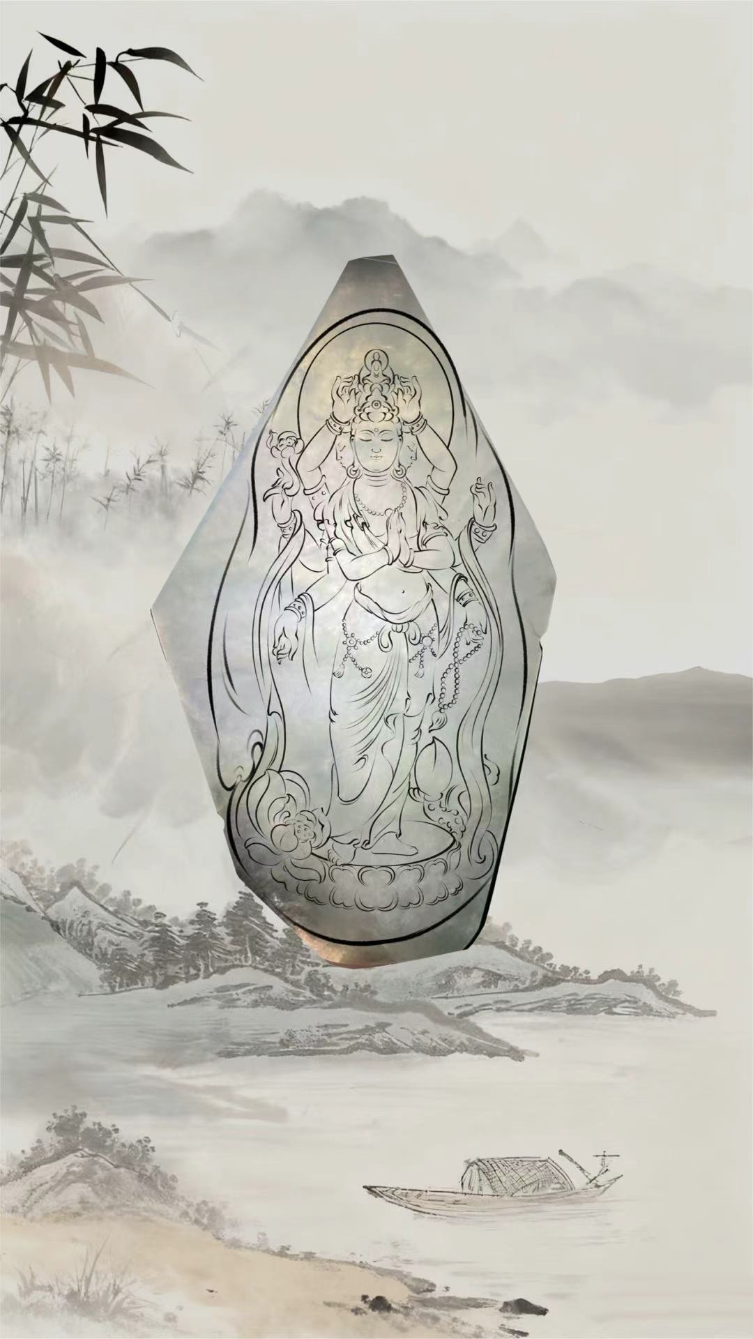 天然缅甸翡翠定制人物设计参考（可设计其他题材）