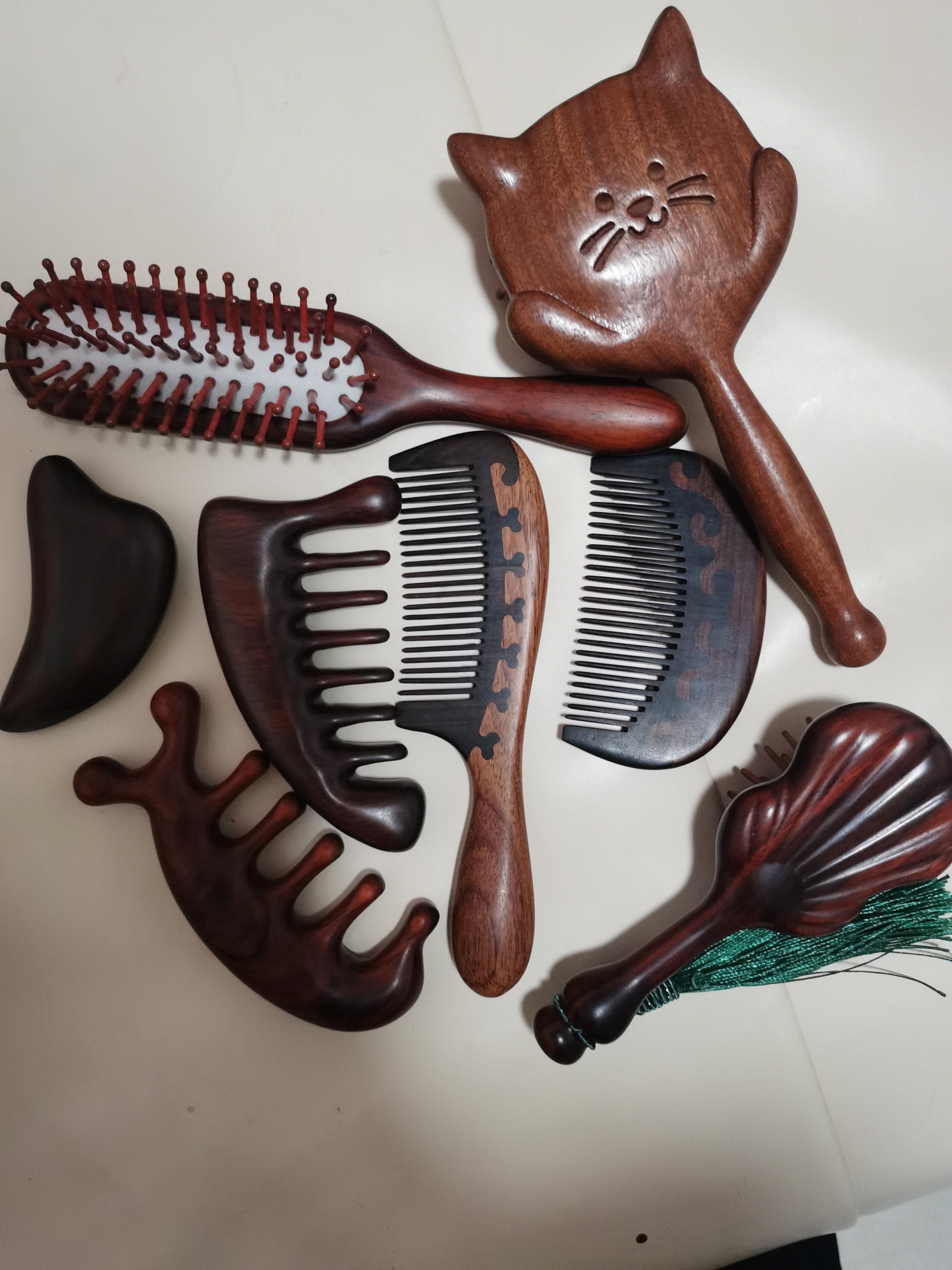 通用按摩梳木梳子卷发梳家用齿梳精品便携