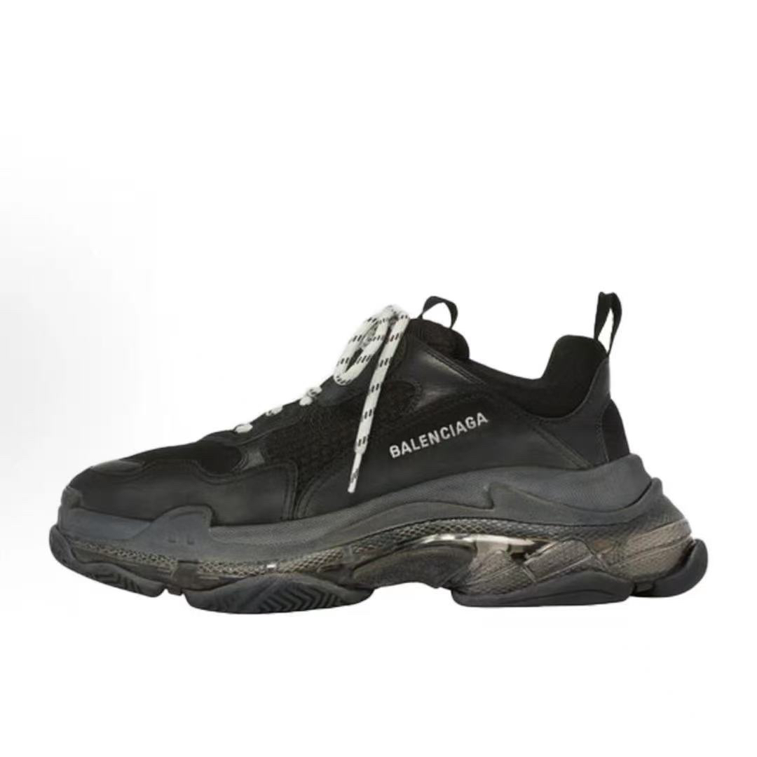 未使用 Balenciaga/巴黎世家 (小叶子)Triple S 做旧老爹鞋