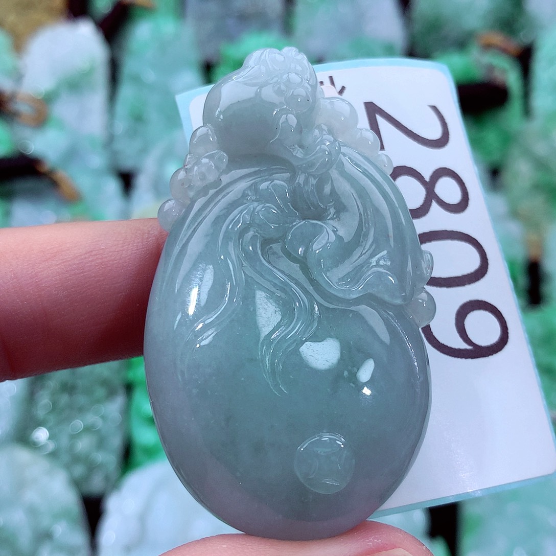 翡翠未镶嵌吊坠(不含链)