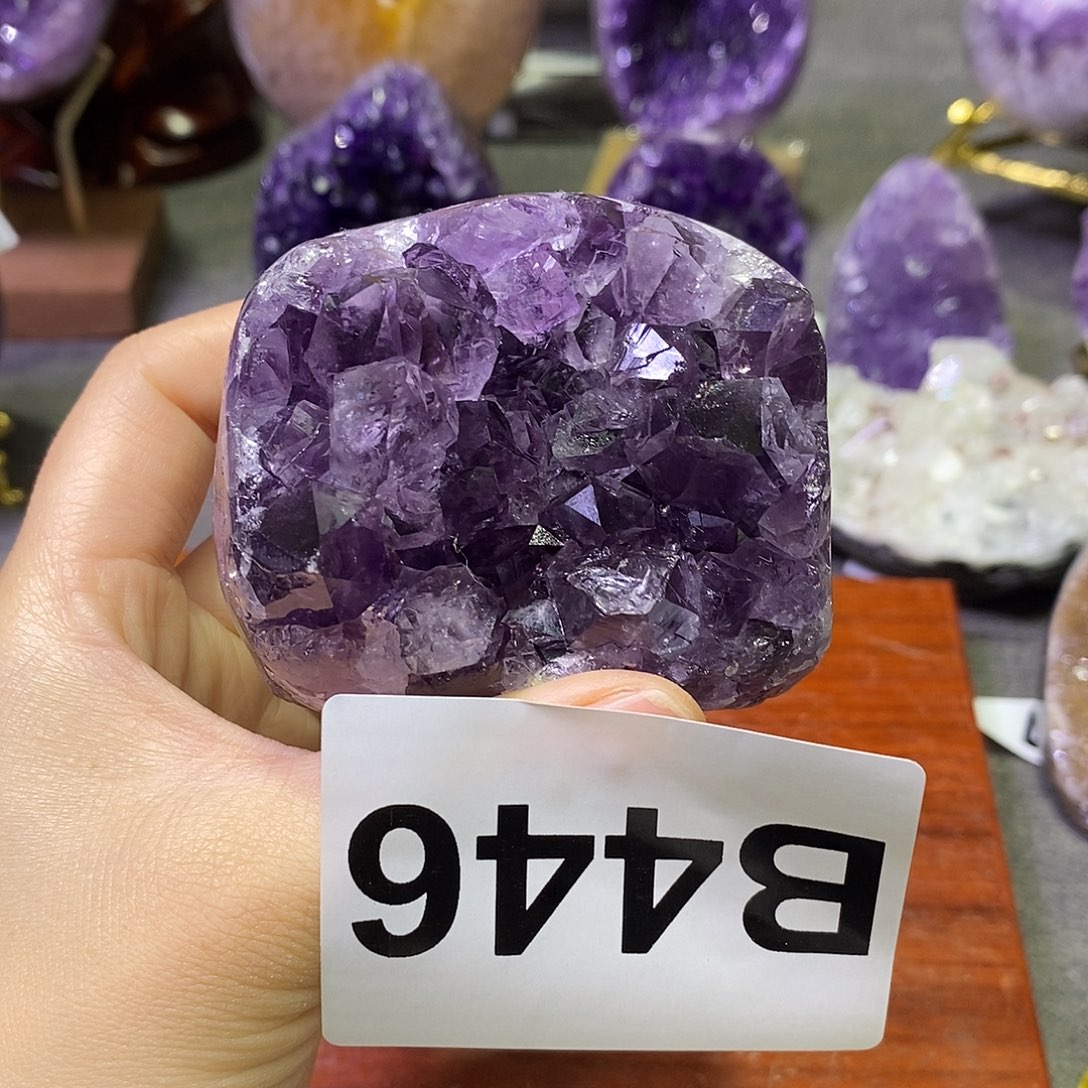 珠宝半成品紫晶未镶嵌