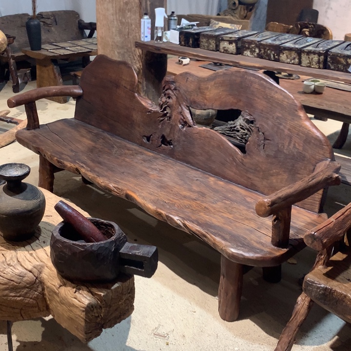 红铁梨木手工老木沙发椅