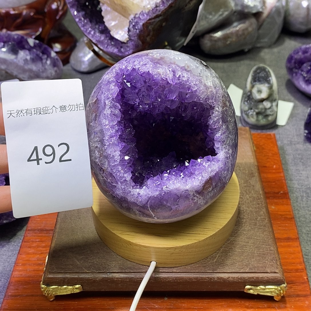 珠宝半成品紫晶未镶嵌
