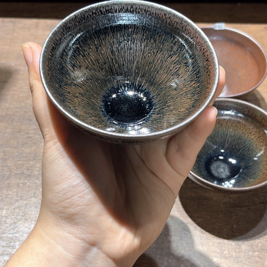 摆件黄晓建盏柴烧柴烧