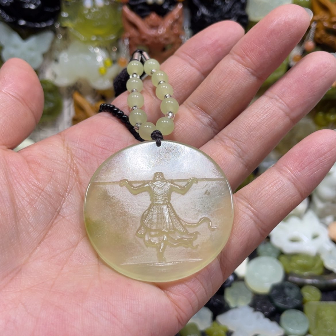 【闪购商品】岫玉颈饰未镶嵌20吊坠