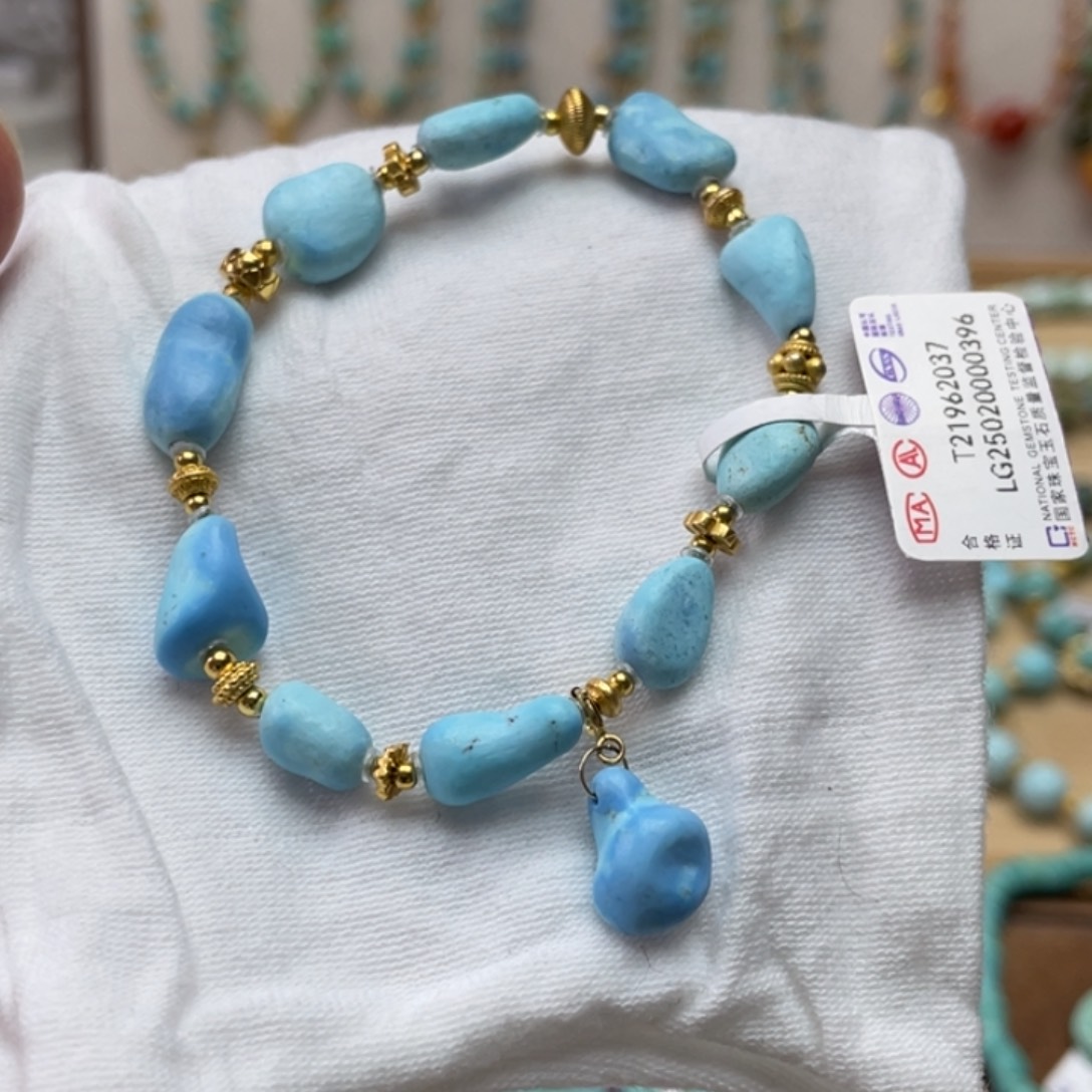 绿松石手链银S925镶嵌