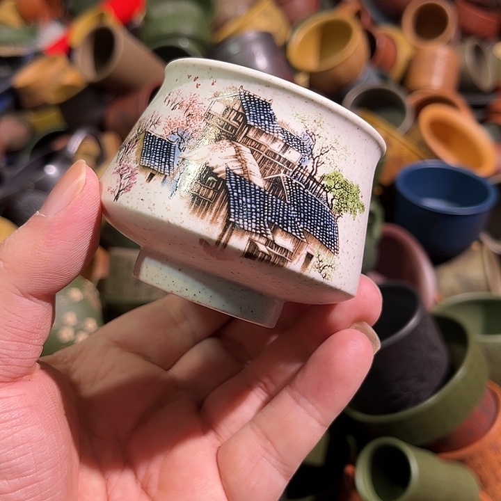 紫砂茶杯全手工紫砂主人杯