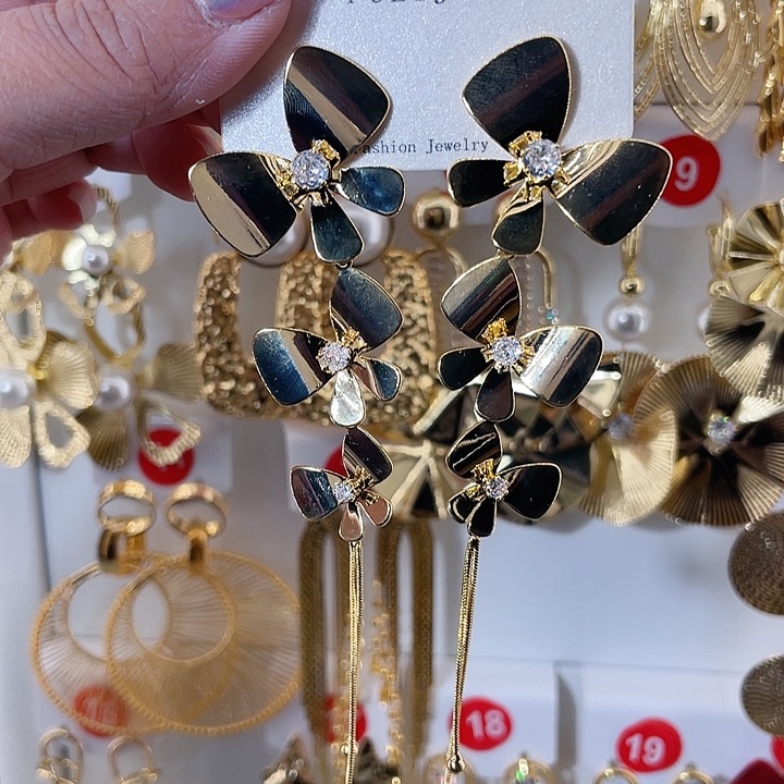 仿珍珠铁合金合金饰品耳饰9