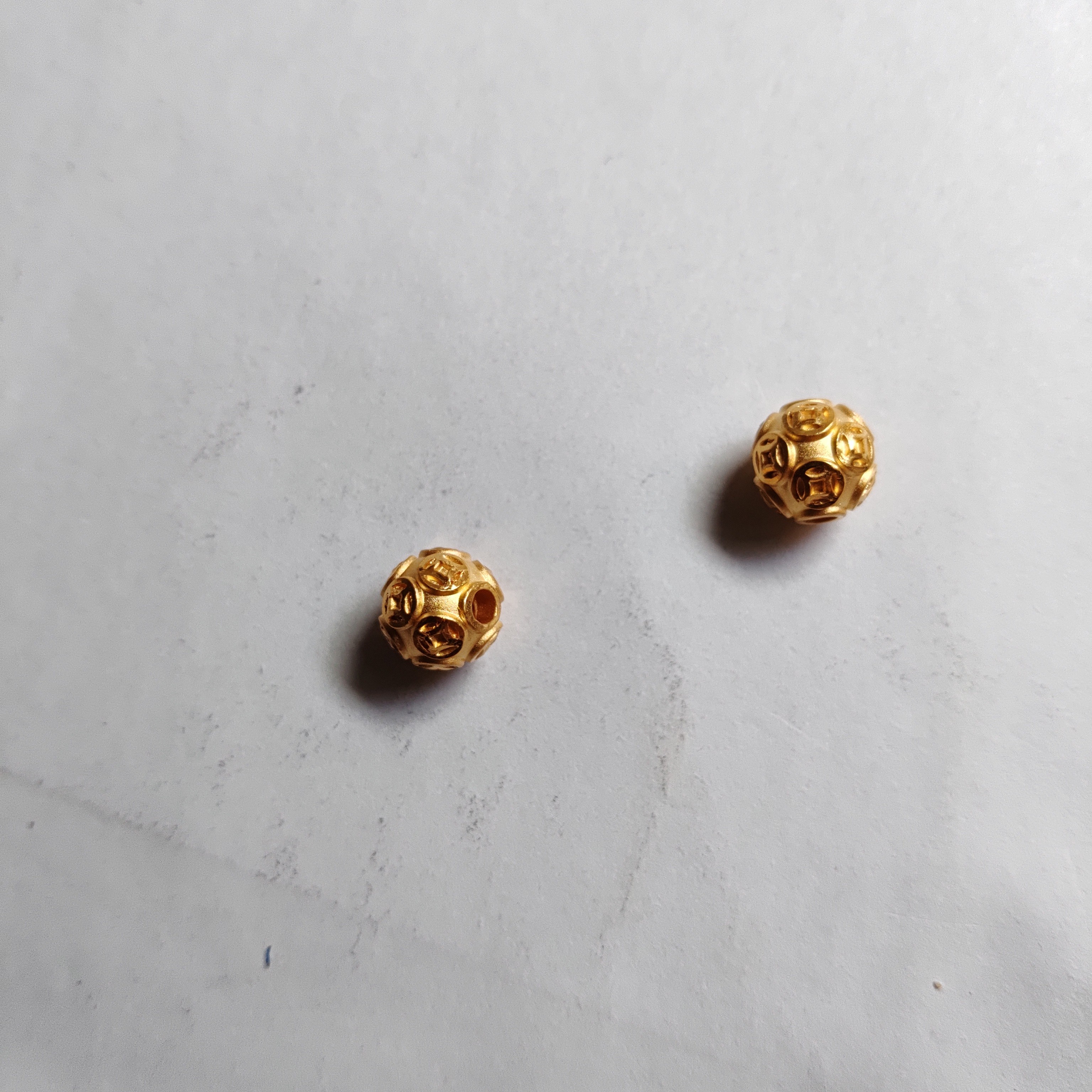 金元宝足金999貔貅珠子首饰